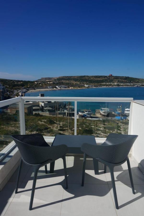 Sea View Penthouse Mellieha Bay Daire Dış mekan fotoğraf