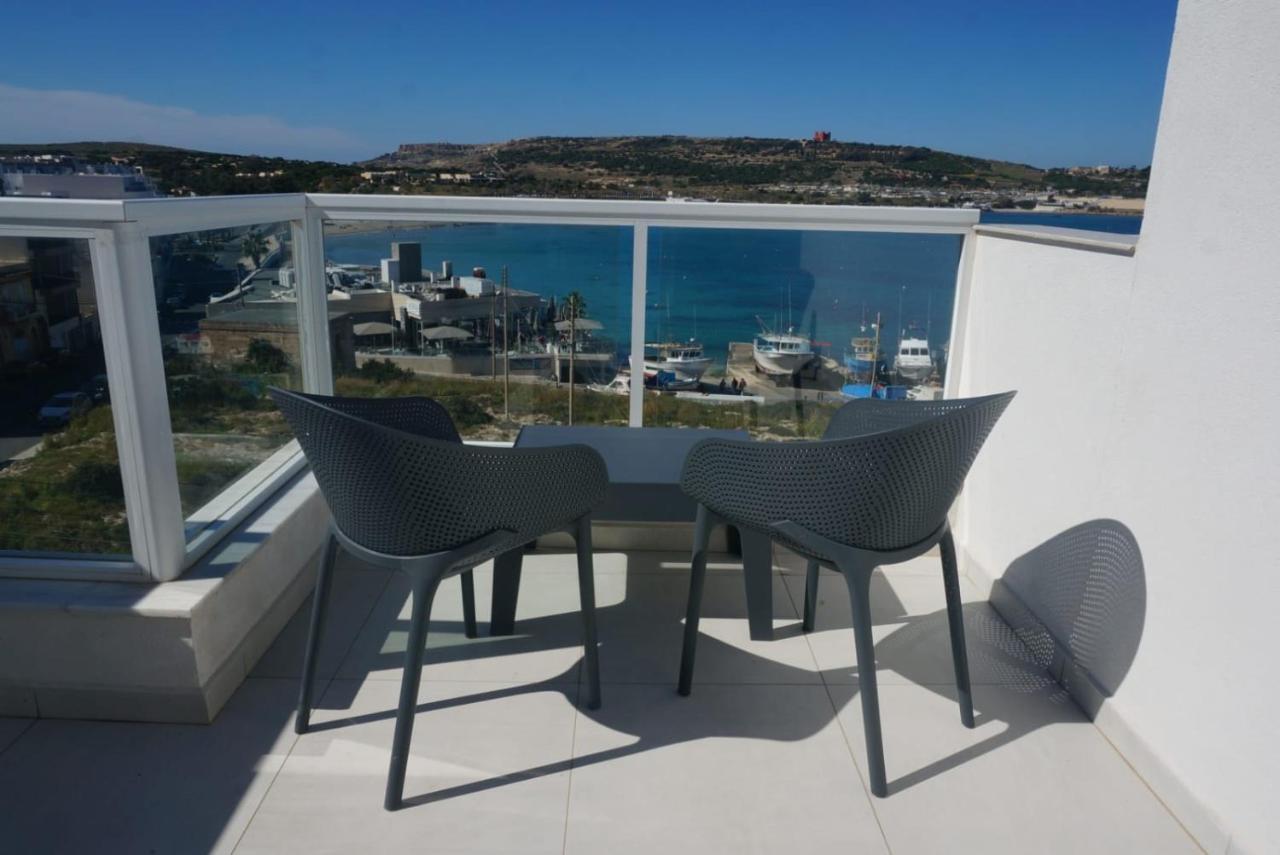 Sea View Penthouse Mellieha Bay Daire Dış mekan fotoğraf